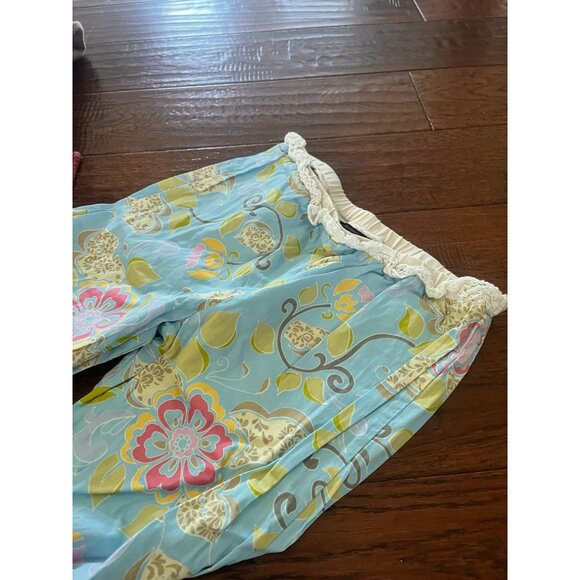 Mustard Pie Ruffle Bright Carousek crop Pants Sz 12 - Picture 3 of 5